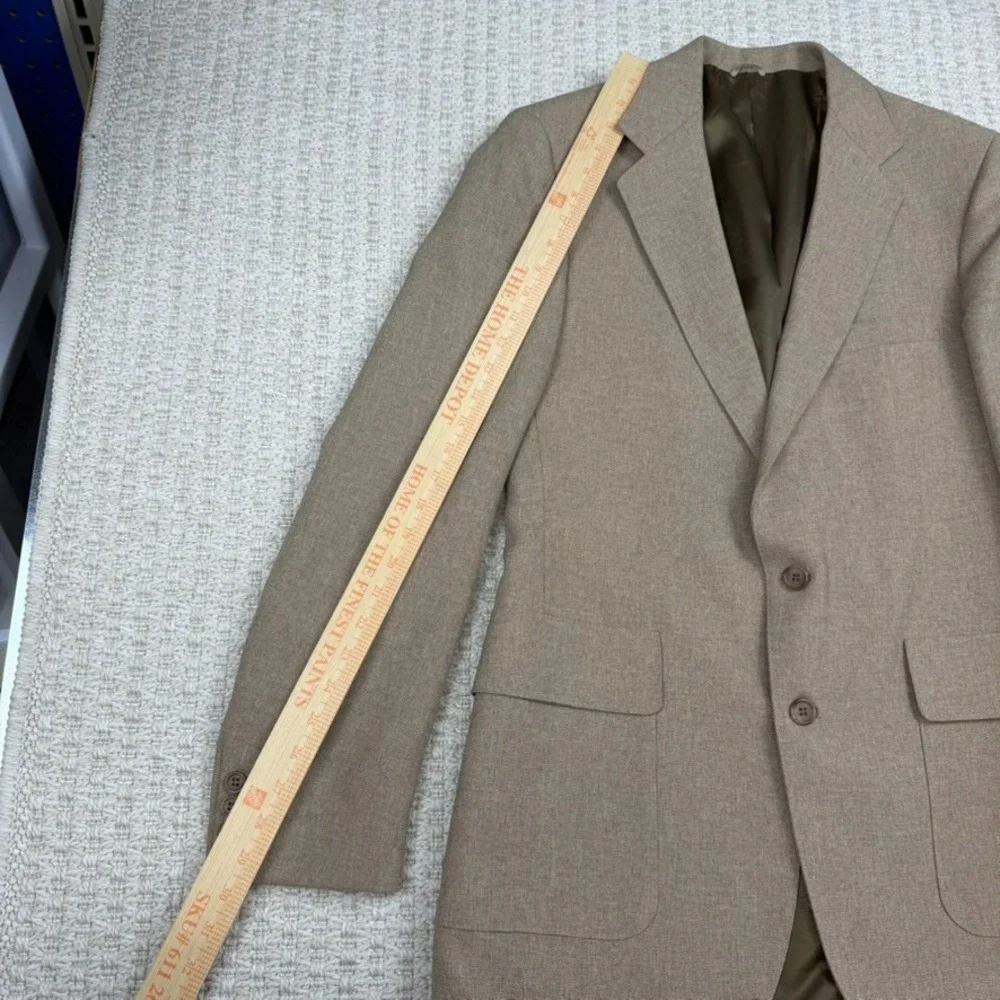 VTG Levis Mens Blazer 38L Tan Action‎ Suit Sta Prest Sport Coat